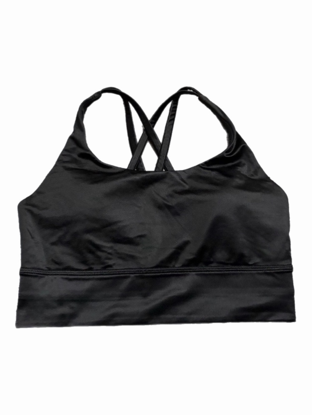 Lululemon Energy Longline Bra *Foil Medium Support, B-D (Black) Size 6